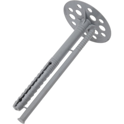 Дюбель-гриб для теплоизоляции Интехпласт 10*120, с пластиковым гвоздем, 100 шт 135864334511