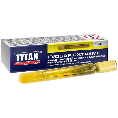 Анкер химический забивной TYTAN Professional Evocap Extreme M10/90, ампула 237111