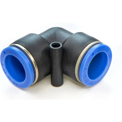 Фитинг пневматический цанговый пластиковый Г-образный HIMPT PUL 16 00-00008636