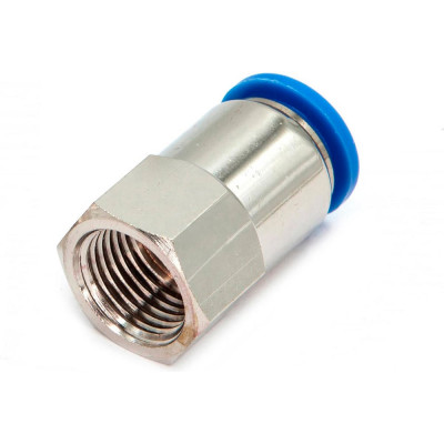 Пневмофитинг цанговый прямой с внутренней резьбой HIMPT PCF 16-04 (R1/2) 00-00010073