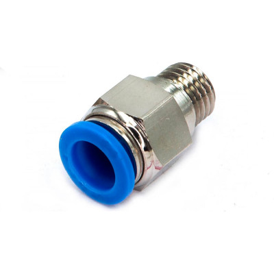 Пневмофитинг цанговый прямой с наружной резьбой HIMPT PC 16-04 (R1/2) 00-00010039