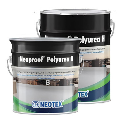 Покрытие гидроизоляционное гибрид (полимочевина-полиунетан) NEOTEX NEOPROOF POLYUREA H A+В 20кг RAL 1015 12981500