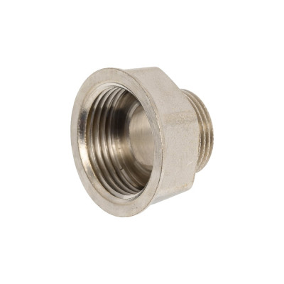 Переход LD PRIDE DN25х20 (1"ВР х 3/4"НР) латунь никель с биркой LD.67.519.25х20