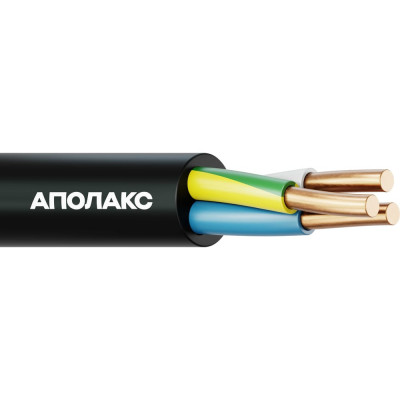Кабель силовой АПОЛАКС ВВГнг(А)-LS 3x1,5 ок (N)-0,66 (300 м) 4687205769626