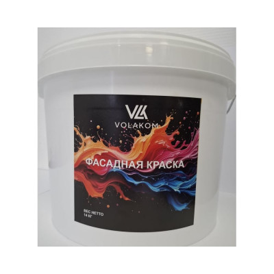 Краска акриловая фасадная Volakom матовая, Ral 1015, Светлая слоновая кость, 2.5кг 658880