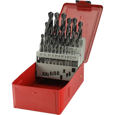 Набор сверл по металлу H-Tools 1-13мм, 25шт, DIN338, HSS 118град. 205213HT