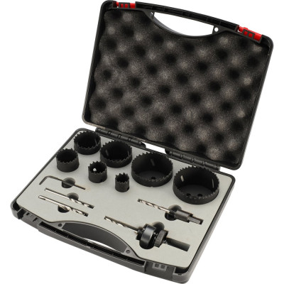 Набор коронок H-Tools Bi-metall 22-68мм HSSE-Co8 12 предметов 04403200