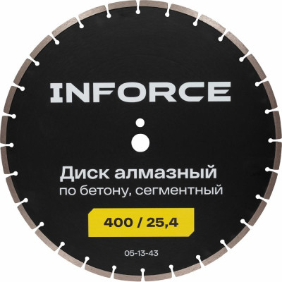 Диск алмазный по бетону сегментный 400/25,4 Inforce 05-13-43