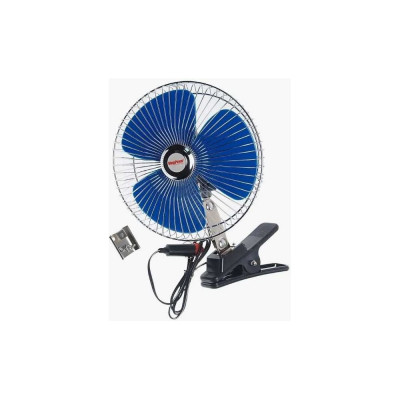 Вентилятор Megapower M-503C 21см 8 с решеткой металл на прищепке 24V Megapower M-503C-24 827019