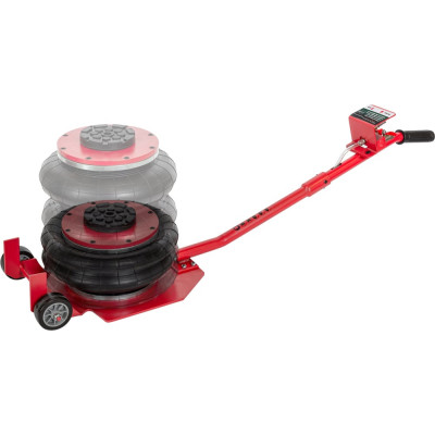 Домкрат подкатной пневматический Rockforce 3.5 т, 6-12 Бар, h min 135мм, h max 450мм, 3 подушки, Ø270мм RF-YHQD-3WT-270B NEW/3,5/(51126)