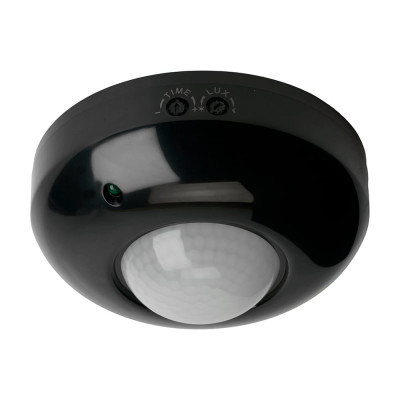 Датчик движения FERON 1200W 6m 120(горизонталь), 360(вертикаль), черный SEN5/LX20B, 51516