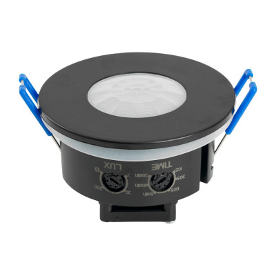 Датчик движения FERON и освещенности 1200W 8m 120(гориз.) 360(верт.) чёрный, SEN55, 51577