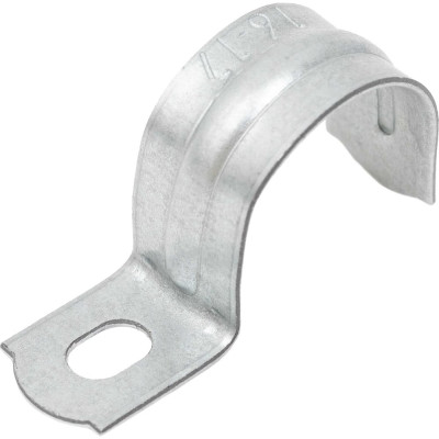 Скоба металлическая Gigant однолапковая СМО 16-17 мм с/о оцинк. 100шт GMB-1/1617O