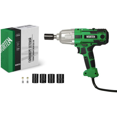 Гайковерт сетевой WORTEN 1200 Вт, 350Hm КА-90000333