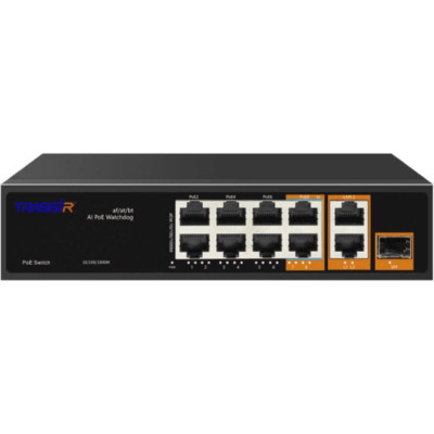 Коммутатор Trassir Ethernet, PoE TR-NS13111S-120-8PoE УТ-00057231