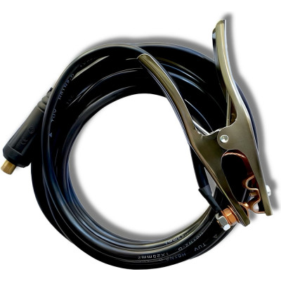 Кабель сварочный SINICA WGC25500S, зажим на массу, 500А, 25кв мм 100069