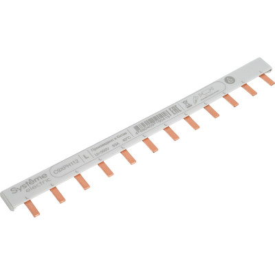 Шинка гребенчатая Systeme Electric 1P (L1) 18 мм, 12 модулей, 63А C9XPH112