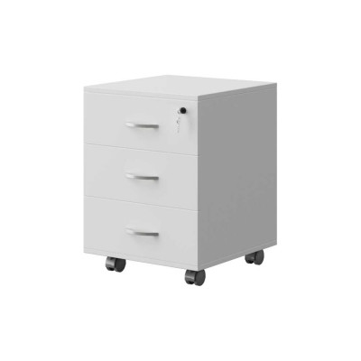Тумба выкатная с замком Альянс мебель ХИТ 434x454x587 К-5 Белый