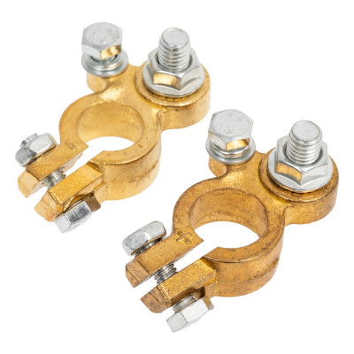 Клемма АКБ Nord-Yada латунь 2шт усиленная грузовая болт М10 ТМ Nord YADA 909359