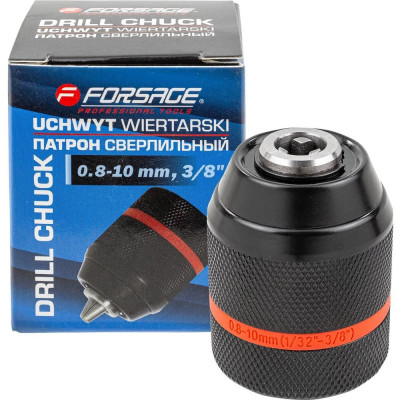 Патрон цанговый для дрели Forsage 1-10мм, 3/8" F-G00520(61410)