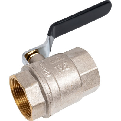 Шаровой кран Millennium латунный,никилерованный для воды 1 1/2" внутренняя/внутренняя резьба ручка-рычаг KVRFF4040