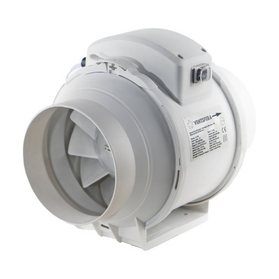 Вентилятор VENTSFERA осевой канальный, двухскоростной 150 PRO + кнопка на корпусе для переключения скоростей, D 150 BZ-150P