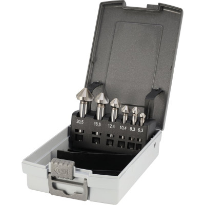 Набор зенковок H-Tools 90гр. 6.3-20.5мм DIN335C 3z HSSE-Co5 6шт 102152EHT