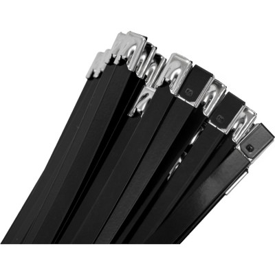 Стальные хомуты-стяжки Gigant нерж. с полимерным покрытием 7,9x300мм 100шт. 123947