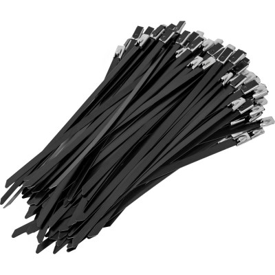 Стальные хомуты-стяжки нерж. с покрытием 4,6x150мм 100шт. Gigant 123953