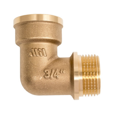 Угольник латунный Millennium 3/4" x 3/4" внутренняя/наружная резьба LUFM3434
