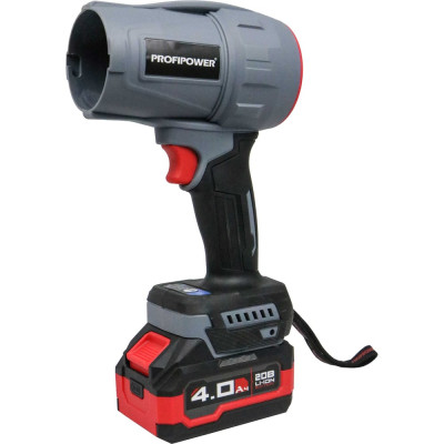 Аккумуляторная бесщеточная воздуходувка Profipower Tornado MKBUB-18V (Li-ion-1 шт, 4.0 Ач, З/У, в коробке) E0225