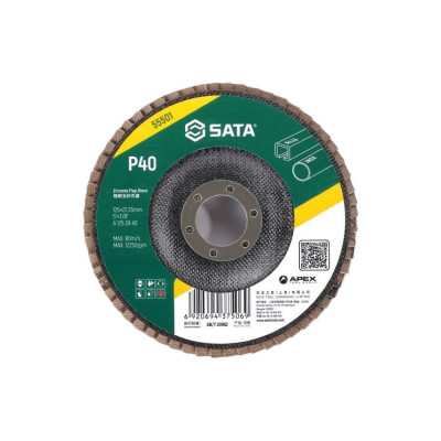 Диск лепестковый циркониевый SATA 125х22.23 мм, Р40 55501