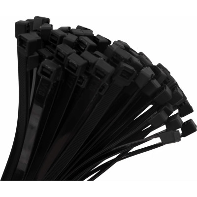 Нейлоновая хомут-стяжка 7,6х300 черная, 100 шт Gigant G/1/86