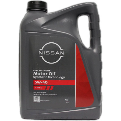 Моторное масло Nissan 5W40 SL/CF (5л) Франция KE90090042