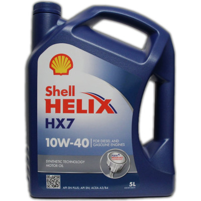 Моторное масло SHELL Helix HX7 10W-40 (5л) (Испания), 550053738