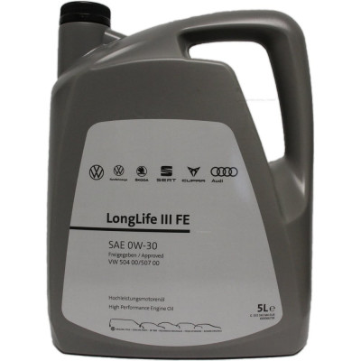 Моторное масло VOLKSWAGEN VW Longlife III FE 0W-30 (5л) GS55545M4