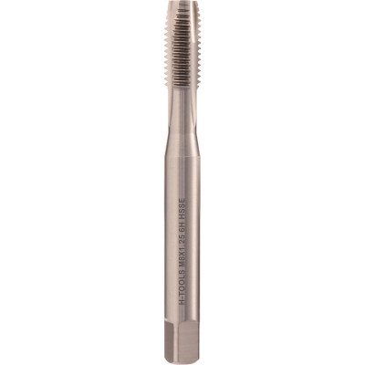 Метчик машинный H-Tools левый, М8, шаг 1.25 мм, DIN371, HSSE, 6h, a=6.2 33442HT