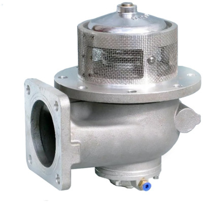 Пневматический донный клапан, квадратный фланец, алюминий, 4in, TITAN LOCK TL400PBV-S