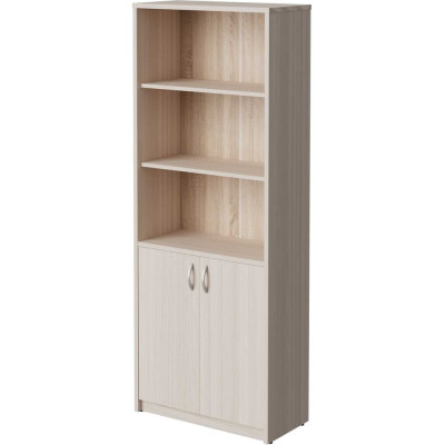 Шкаф полуоткрытый Альянс мебель АЛЬТЕРНАТИВА 770x370x2000 А-310 Ясень шимо светлый