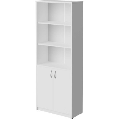 Шкаф полуоткрытый Альянс мебель АЛЬТЕРНАТИВА 770x370x2000 А-310 Белый