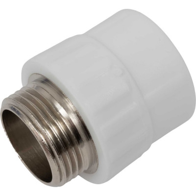 Муфта PP-R бел комб 32х1 НР Gigant GPM-32X1НР