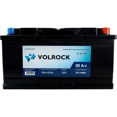Аккумулятор VOLROCK 6СТ-90NR (O.П.) 720А конус 4673770940041