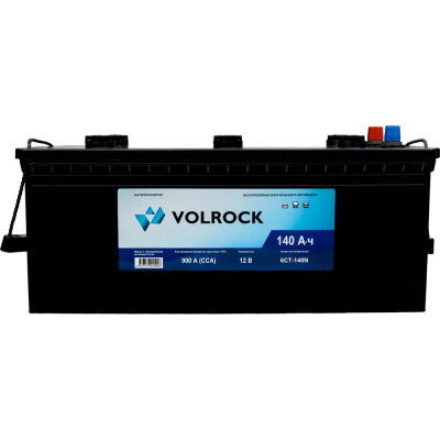 Аккумулятор VOLROCK 6СТ-140N (П.П.) 900А конус 4673770940096