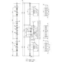 Врезной цилиндровый мультисистемный замок KALE KILIT 256, 85BS63, 30CP, SP, w/ o Ros, STB 25600000079