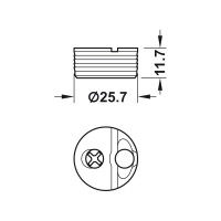 Корпус Hafele Tofix белый 261.95.704