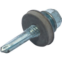 Саморез c усиленным сверлом по металлу HARDWEX ТМ HWX12-W-ED-P16-5.5x25 мм, св.№5, цинк, 250 шт. 5190000240416