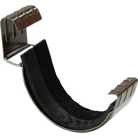 Соединитель желоба Grand Line GL 125 мм, RAL 8017 ШК 88018