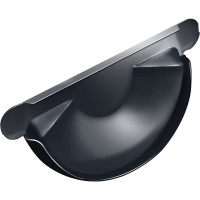 Универсальная торцевая заглушка Grand Line 125 мм, RAL 7024 ШК 379737