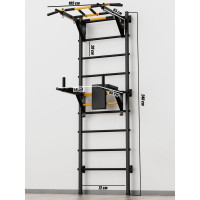 Шведская стенка BARFITS new age x2 турник рукоход, черный na-x2-ruk-black