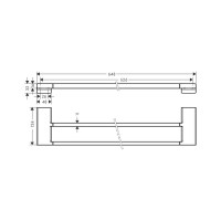 Полотенцедержатель Hansgrohe Addstoris  матовый черный 41743670 00000091989
